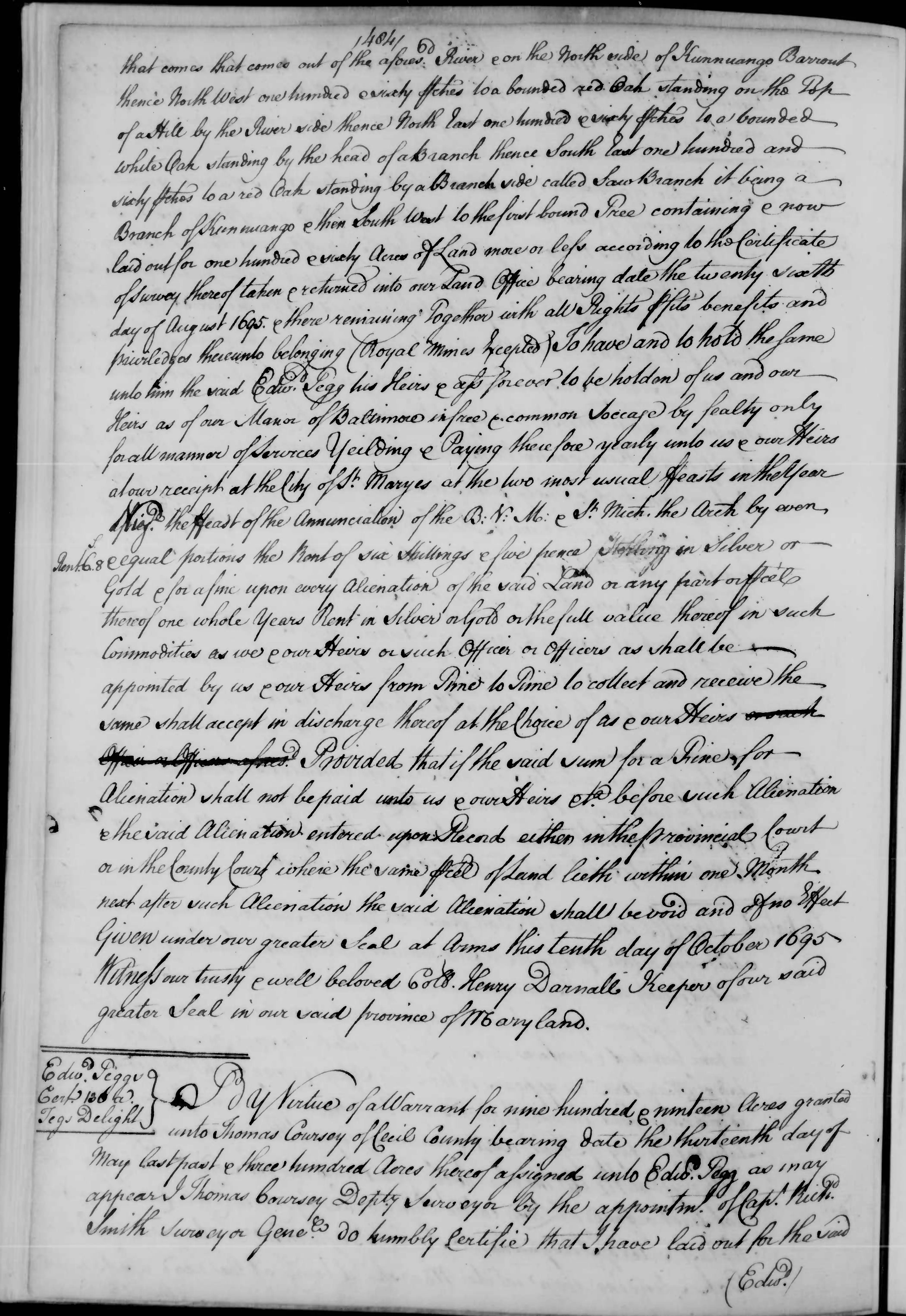 Original grant of Pembroke, page 2