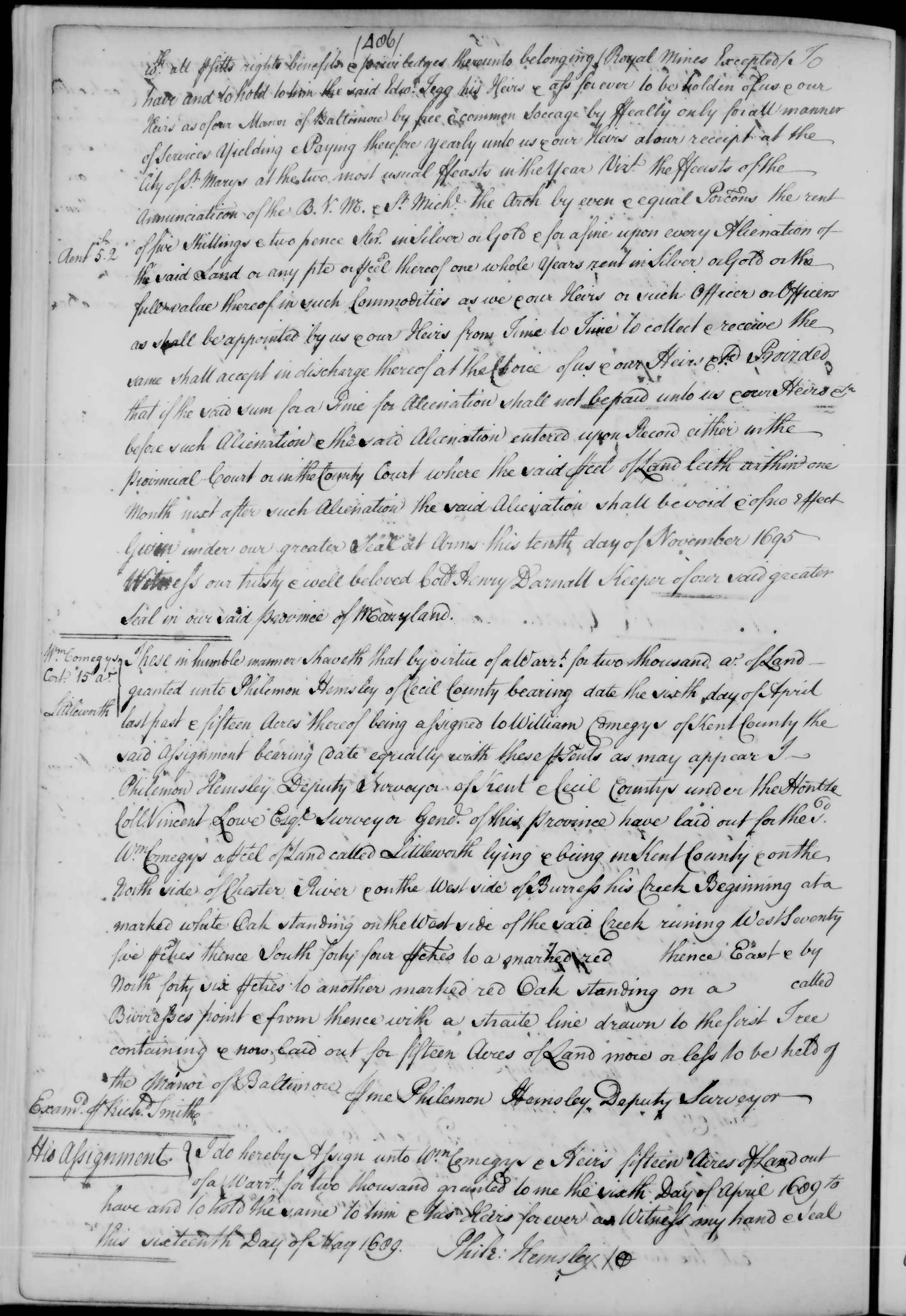 Original grant of Pembroke, page 4